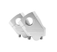 Motocicleta 22mm 7/8 "Manillar Riser Bar Mount Handle Abrazadera para R1200GS F850GS Estable(Plata)