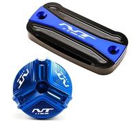 Motocicleta Accesorios Cubierta De Depósito Líquido Frenos Cilindro Maestro Motocicleta, Accesorios para Honda NT 1100 NT1100 2021 2022 2023, Tapa Llenado Aceite Motor(BLU)