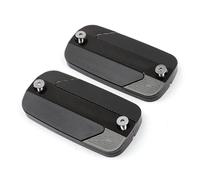 Motocicleta Accesorios Depósito De Freno Delantero Aluminio CNC para Motocicleta, Cubierta Copa Aceite para Tanque Fluido, Accesorios para SYM para MAXSYM TL 500 TL500(Black B)