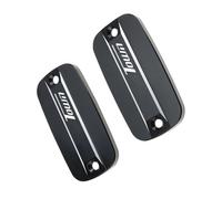 Motocicleta Accesorios Depósito De Freno Delantero CNC para Motocicleta, Tapa Tanque Líquido, Tapas Cubierta Aceite para KYMCO Downtown 200/DT200i 350/DT350i 300/DT300i(Nero)