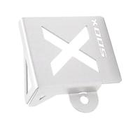 Motocicleta Accesorios para Honda CB500X CB500 X CB 500 Protector De Líquido Freno Trasero para Motocicleta Cubierta Protectora para Lata Aceite(Silver)