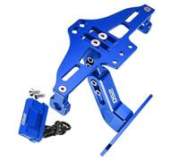Motocicleta Accesorios para Kawasaki Z250 Z 250 Todo El Año Soporte De Montaje Placa Matrícula Trasera Motocicleta Luces Señal Giro Marco Licencia(BLU)
