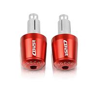 motocicleta Accesorios Para Motocicleta, Manillar De Carreras, Empuñaduras, Manillar, Extremos De Barra, Tapón Para CB125R CB125 CB 125 R 125R 2011-2020 2019 extremo del mango(Red-Red)