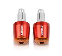 motocicleta Accesorios Para Motocicleta, Manillar De Carreras, Empuñaduras, Manillar, Extremos De Barra, Tapón Para CB125R CB125 2011-2020 extremo del mango(Red orange)