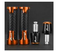 motocicleta Accesorios Para Motocicleta Para SUZUKI BANDIT GSF 250 600 650 1200 1250 S N ABS: Tapones De Extremo Para Manillar extremo del mango(Orange)