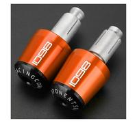 motocicleta Accesorios Para Motocicletas Para DUCATI 1098 1098S 2007 2008: Tapones Para Puños De Manillar CNC, Protectores De Puños Y Contrapesos. extremo del mango(Orange)