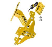 Motocicleta Accesorios para Suzuki GSXR 1000 GSX-R1000 GSXR1000 2017 2018 2019-2023 2022 2020 2021 Soporte De Matrícula Motocicleta Marco Placa Luz(Glod)