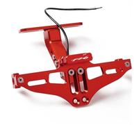 Motocicleta Accesorios para Yamaha FZ6 2004 2005 2006 2007 2008 2009 2010 2011 Guardabarros Trasero De Motocicleta Soporte para Matrícula Kit Eliminador(Rosso)