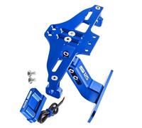 Motocicleta Accesorios Soporte De Matrícula Motocicleta, Marco Placa, Luz para Suzuki GSX S125 ABS, Todo El Año(BLU)