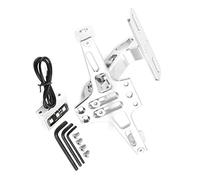 Motocicleta Accesorios Soporte para Matrícula De Motocicleta, Luz Trasera para para CFMOTO 250SR NK250 150 400 650GT MT 700CLX(Silver)