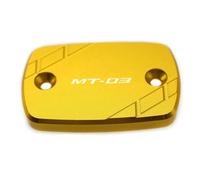 Motocicleta Accesorios Tapa De Cubierta Depósito Líquido para Cilindro Embrague Freno Delantero Motocicleta para Yamaha MT-03 MT03 2015 2016 2017 2018 2019 2020 2021(Gold)
