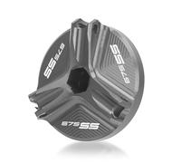 Motocicleta Accesorios Tapa De Tanque Llenado Combustible para Motocicleta, Copa Aceite Motor Aluminio CNC, Accesorios para CFMOTO 675SS 675 SS 2024 2025 2026(Grey)