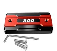 Motocicleta Accesorios Tapa Depósito Líquido Frenos Delantero para Motocicleta, Accesorios De Tapón Llenado Aceite Motor para Loncin para VOGE 300AC 300R 300RR 300 AC R RR(Rosso)