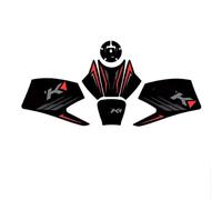 Motocicleta Adhesivo depósito Combustible Adhesivo Lateral Motocicleta Protector de Tanque Combustible Almohadilla tracción Juego decoración para CF&MO&TO 450NK NK450 Antideslizante