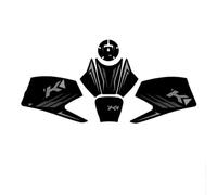 Motocicleta Adhesivo depósito Combustible Adhesivo Lateral Motocicleta Protector de Tanque Combustible Almohadilla tracción Juego decoración para CF&MO&TO 450NK NK450 Antideslizante