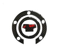 Motocicleta Adhesivo depósito Combustible Pegatina Tanque de Combustible Tapa Aceite Gas para YZF R6 YZFR6 YZF600 2003 2004 2005 calcomanía Motocicleta con Abrazadera para Triple