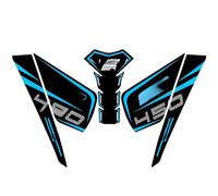 Motocicleta Adhesivo depósito Combustible Pegatinas Resina epoxi Accesorios Motocicleta para CF&MO&TO 450 SR protección Almohadilla del Tanque Pegatinas la de Combustible