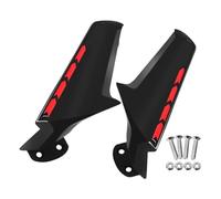 Motocicleta Alerón Delantero Compatible con ZX10R ZX6R 2016-2025 NINJA400 2018-2025 Espejo retrovisor Lateral alerón Winglets carenado Trasero Divisor Parachoques(Bright Red)