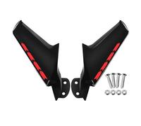 Motocicleta Alerón Delantero Compatible con ZX10R ZX6R 2016-2025 NINJA400 2018-2025 Espejo retrovisor Lateral alerón Winglets carenado Trasero Divisor Parachoques(Matte Red)