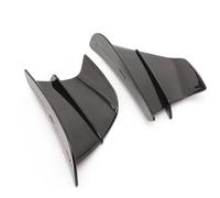 Motocicleta Alerón para MT03 para MT07 para MT09 para MT10 FZ1 FZ6 FZ6R FZ8 TZR50 para Fazer FZ07 FZ09 Motocicleta Winglet Deflector Aire Alerón ala Alerones Motocicleta(Black)