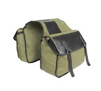 Motocicleta Alforja Bolsa Motocicleta Lona Respaldo Asiento Equipaje Bolsas para Triumph para Bonneville 2013(Verde)