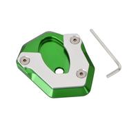 Motocicleta Almohadilla de Soporte Lateral Adecuado para Z650 Z900 Z900RS Z 650 900 Z1000 Z1000SX ZX-6R ZX-10R ER-6N ER-6F Soporte Lateral Soporte De Extensión Almohadilla(Green)
