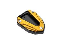 Motocicleta Almohadilla de Soporte Lateral Placa De Ampliación para Caballete Lateral De Motocicleta para Yamaha XMAX300 2023 2024 X-MAX300 Xmax300 Xmax, Accesorios para Reposapiés.(Yellow)