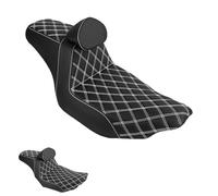 Motocicleta Asientos Asiento de pasajero para dos conductores motocicleta + cojín respaldo conductor delantero para Touring 2024-posterior Road para Street Glide CVO 2023