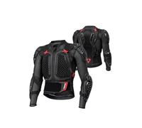 Motocicleta Barra antichoque Ajuste para MX Motocross Racing chaqueta de motocicleta Moto Body Armor equipo de protección defensa protector de motor(Red Armor,M)