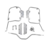 Motocicleta Barra Choque Para ZONTES Para ZT368G G368 2026-2024, Estuche Alforjas Motocicleta, Soporte Equipaje, Kit Soporte Alforja Lateral(Plata)