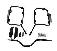 Motocicleta Barra Choque Para ZONTES Para ZT368G G368 2026-2024, Estuche Alforjas Motocicleta, Soporte Equipaje, Kit Soporte Alforja Lateral(Negro)