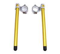 Motocicleta Barra Cruzada Manillar Manillar Universal CNC de 37 41 43 45 48 y 50 mm con Clip 15 Pulgadas Manillar Motocicleta