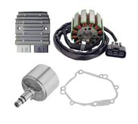 Motocicleta Bobina Encendido para YZF R1 para FZ 1 para FZ8 Regulador Voltaje Rectificador Generador Cubierta Motocicleta Bobina Estator Rotor Volante Rectificador