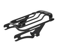 Motocicleta Caja Trasera Estante para Touring Electra Street Glide Road King FLTR 2009-2019 Portaequipajes Doble Air Wing Motocicleta(Negro)