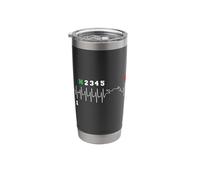 Motocicleta cambio de marcha latido del corazón Motociclista Vaso térmico de acero inoxidable de doble pared