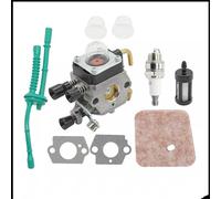 Motocicleta Carburador Para Desbrozadora Para Stihl FS55 FS55R FS55RC KM55 HL45 KM55R FS38 FS75 Con Filtro Aire, Junta Línea Kit Carburador.(1SET)