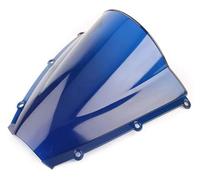 Motocicleta Carenabris Para CBR 600 RR Para F5 2003 2004 Para CBR600RR Para CBRF5 Para 600RR Para CBR600 Parabrisas Motocicleta Pantalla Doble Burbuja Parabrisas Protector(Blue)