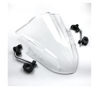 Motocicleta Carenabris Para Kawasaki Para ER6N Para ER4N Para MT125 Para FZ1 Para FZ6 Para FZ8 Parabrisas Motocicleta Soporte Ajustable Parabrisas Protector(White)