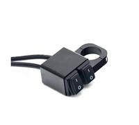 Motocicleta Cerradura Encendido Interruptor De Botón Encendido Y Apagado Para Manillar Motocicleta ATV 7/8 Pulgadas, Luz Antiniebla Freno Peligro Para Faros Delanteros(C)