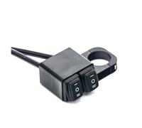 Motocicleta Cerradura Encendido Interruptor De Botón Encendido Y Apagado Para Manillar Motocicleta ATV 7/8 Pulgadas, Luz Antiniebla Freno Peligro Para Faros Delanteros(B)