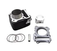 Motocicleta Cilindro Pistón Kit Para KEEWAY Para RKV125 Para RKS125 Kit De Juntas Pistón Cilindro Motocicleta Trasero/Plateado STD Big Bore 125cc 150cc(150cc black barrel)