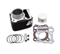 Motocicleta Cilindro Pistón Kit Para KEEWAY Para RKV125 Para RKS125 Kit De Juntas Pistón Cilindro Motocicleta Trasero/Plateado STD Big Bore 125cc 150cc(125cc black barrel)
