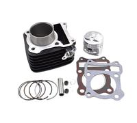 Motocicleta Cilindro Pistón Kit Para SUZUKI Para DR125 Para 125cc Kit De Juntas De Pistón Y Cilindro Para Motocicleta(125cc black barrel)