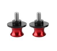 Motocicleta CNC Brazo oscilante Soporte Tornillos Deslizadores Carretes, 2 piezas 8 mm Motocicleta CNC Soporte trasero Brazo oscilante Deslizadores de carrete Soporte Basculante Bobinas(rojo)