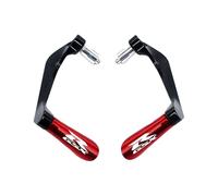 Motocicleta CNC Manillar Grips Guard Freno Embrague Palancas Guardia Adecuado para GSXR 600 750 1000 250 125 150 Escudo de la Manija Motocicleta(Red)
