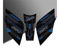 Motocicleta Combustible Pegatina Adhesivo para Depósito De Combustible De Motocicleta para Suzuki Vstrom DL650 DL V-Strom 650 XT Protector De Depósito Tanque Almohadilla(Azul 2)