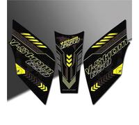 Motocicleta Combustible Pegatina Adhesivo para Depósito De Combustible De Motocicleta para Suzuki Vstrom DL650 DL V-Strom 650 XT Protector De Depósito Tanque Almohadilla(Oro 2)