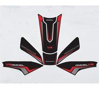 Motocicleta Combustible Pegatina Almohadilla para Depósito De Gasolina De Motocicleta para Ducati DIAVEL V4 2023, Pegatinas Laterales para Depósito De Gasolina Tanque Almohadilla(Color 2)