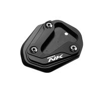 Motocicleta Costado Soporte Lateral para CFMOTO CF 800NK 2023 2024 CNC Soporte Lateral Motocicleta Almohadilla Pie Placa Ampliadora(Black-A)