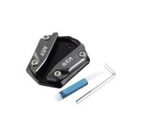 Motocicleta Costado Soporte Lateral para Zontes 368G 368D 368K 368E 368M Soporte Motocicleta Lateral Extensión Almohadilla Ampliadora Placa(Gris)
